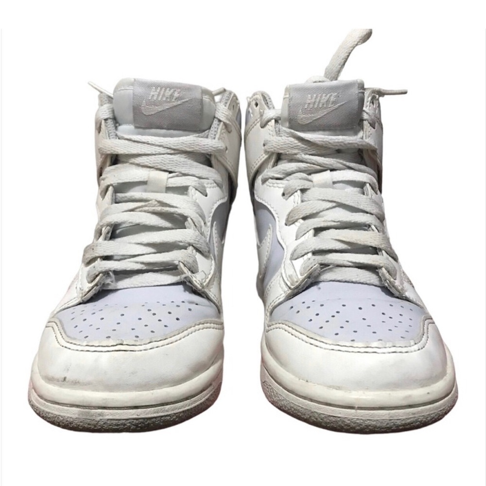 Nike Dunk High (GS) Summit White/Pure Platinum Sneakers DB2179 107 Youth Size 4y - Picture 8 of 11